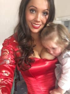 breastfeeding young mum