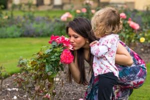 freya raby rose smelling