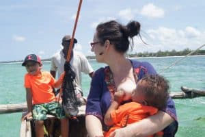 breastfeeding on a boat 